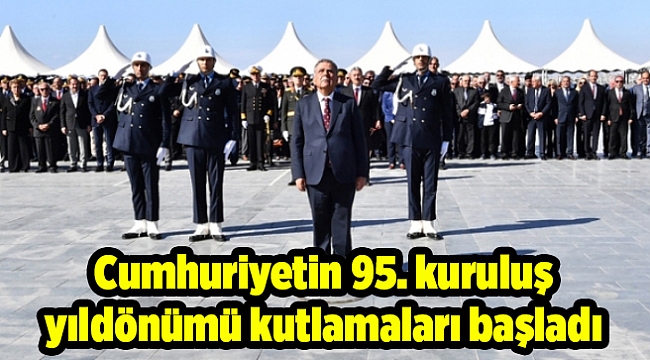 Cumhuriyetin 95. kuruluş yıldönümü kutlamaları başladı