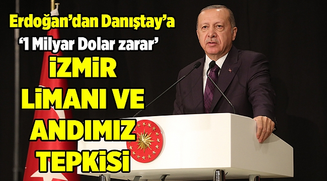 Erdoğan'dan Danıştay'a 'İzmir Limanı ve öğrenci andı' tepkisi