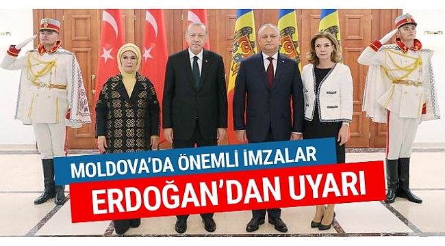 Erdoğan'dan Moldova'ya FETÖ uyarısı