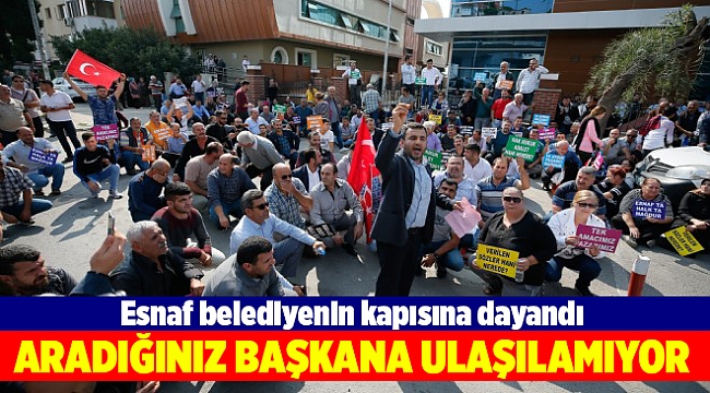 Esnaf belediyenin kapısına dayandı
