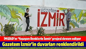 Gazetem İzmir’in duvarları renklendirildi