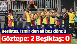 Göztepe Beşiktaş'ı 2-0 mağlup etti