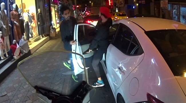 Hızlarını alamadılar! Arabada başladı, sokağa sıçradı!