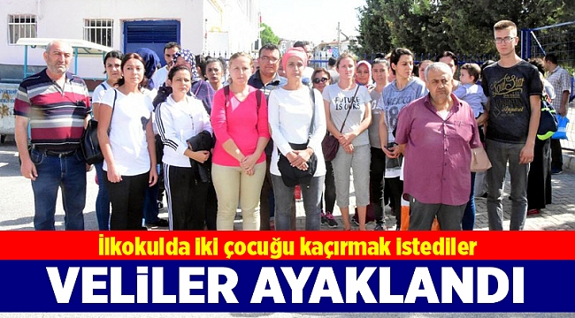 İlkokulda iki çocuğu kaçırmak istediler
