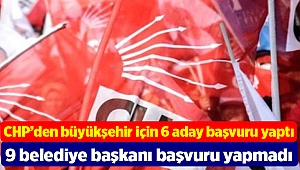 İzmir'de CHP'den ilçelere 210, Büyükşehir Belediye Başkanlığı'na 6 başvuru