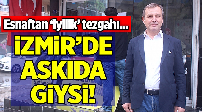 İzmirli emlakçıdan giysi yardımı