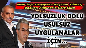 MHP İlçe Karşıyaka Başkanı Yılmaz, Başkan Akpınar'a Sert Çıktı: "Karşıyakalılar Cevap Bekliyor"