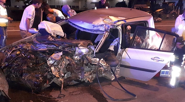 Samsun'da feci kaza: 1 ölü, 1 yaralı...