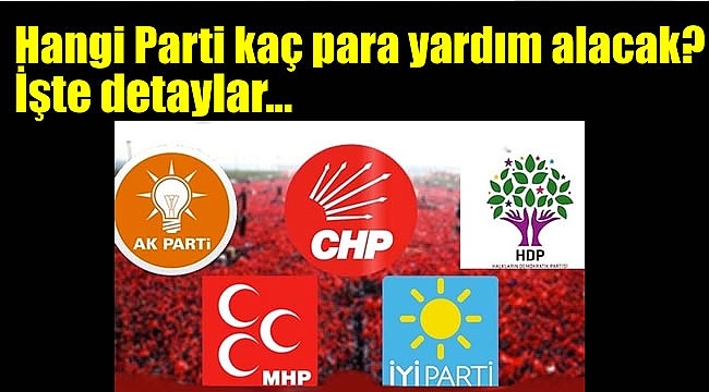 Siyasi Partilerin Seçimlerde Ne Kadar Yardım Alacağı Netleşti