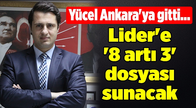 Yücel Ankara'ya gitti... Lider'e '8 artı 3' dosyası sunacak