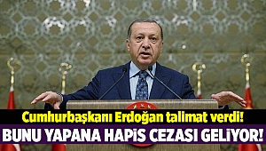 Cumhurbaşkanı Erdoğan talimat verdi!