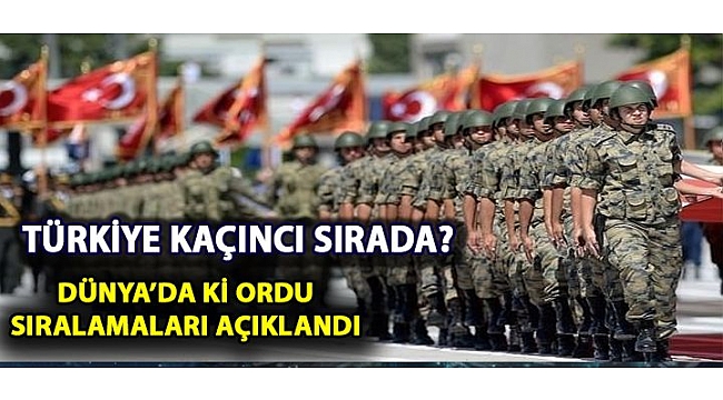 Dünyanın en güçlü orduları açıklandı Türkiye ne durumda