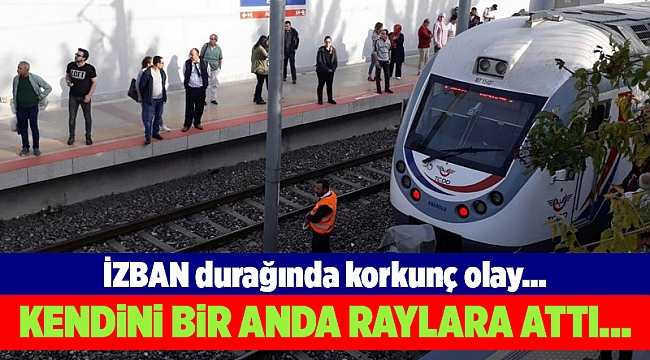İzmir&#039;de tren istasyonunda intihar...