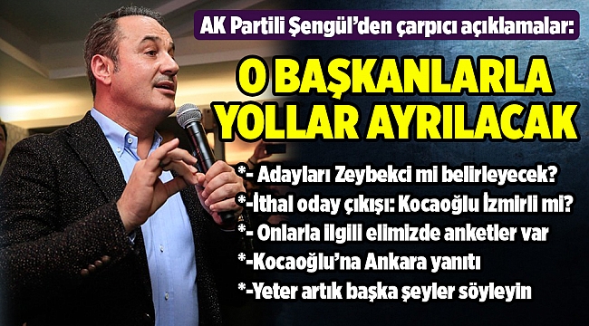 Şengül&#039;den ithal aday eleştirilerine Kocaoğlu üzerinden yanıt