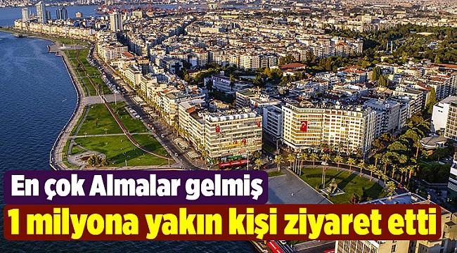 1 milyona yakın kişi İzmir'i ziyaret etti, en çok ziyaret edenler ise Almanlar oldu