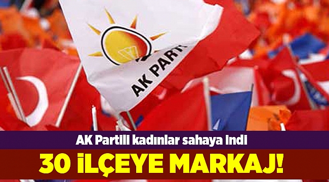 AK Partili kadınlar sahaya indi