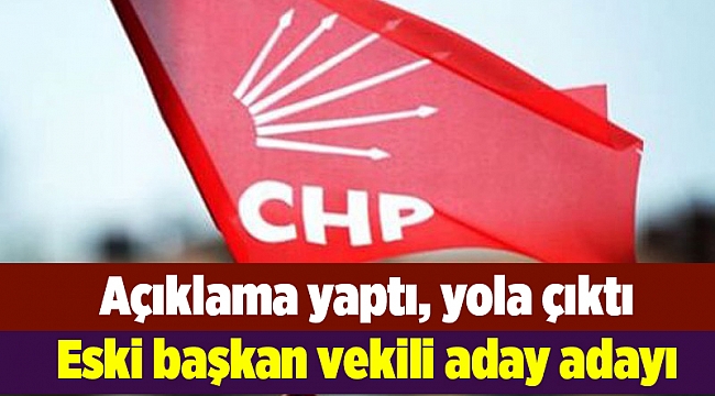 Eski başkan vekili aday adayı