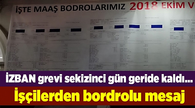 İşçilerden bordrolu mesaj