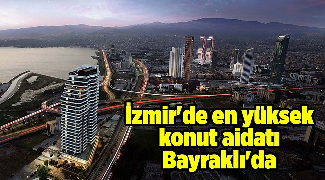 İzmir'de en yüksek konut aidatı Bayraklı'da