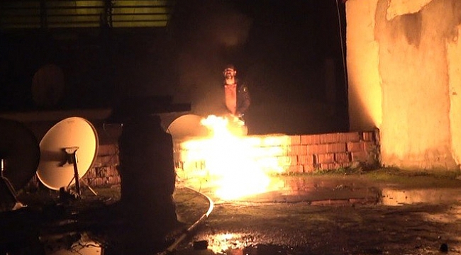 Kaynanası yüzünden kendini yakmaya kalktı