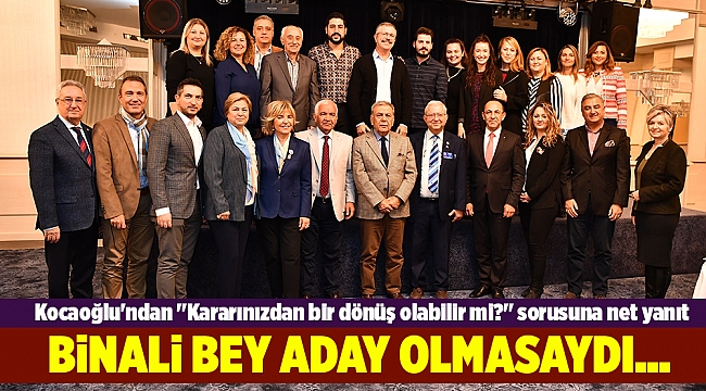 Kocaoğlu'ndan "Kararınızdan bir dönüş olabilir mi?" sorusuna net yanıt