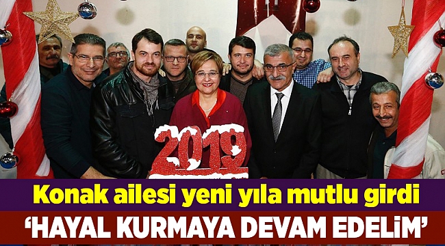 Konak ailesi yeni yıla mutlu girdi