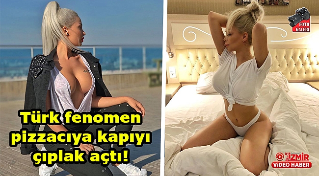 Merve Sanay pizzacıya kapıyı iç çamaşırıyla açtı!