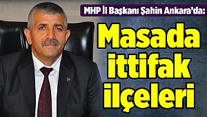 MHP İl Başkanı Şahin Ankara’da: Masada ittifak ilçeleri