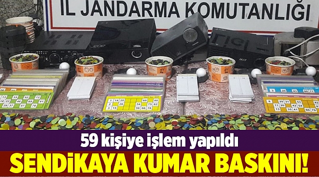 Sendikaya kumar baskını