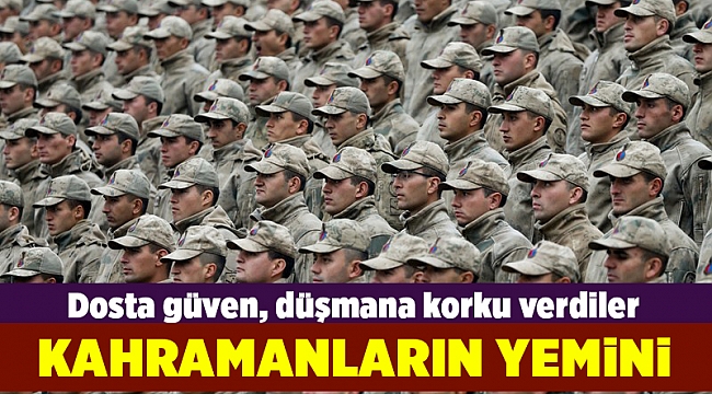 Teröristle Mücadele Harekatı Kursu aldılar... Kahramanların yemini