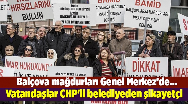 Vatandaşlar CHP'li belediyeden şikayetçi