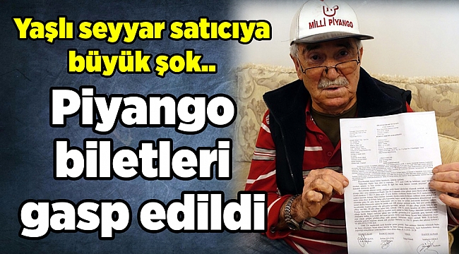 Yaşlı seyyar satıcıya büyük şok.. Piyango biletleri gasp edildi
