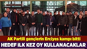 AK Partili gençlerin Erciyes kampı bitti
