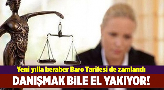 Avukata danışmak 880 lira oldu