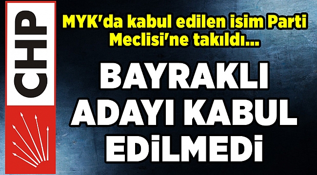 BAYRAKLI ADAYI KABUL EDİLMEDİ