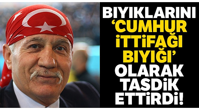 Bıyıklarını 'Cumhur İttifakı bıyığı' olarak notere tasdik ettirdi
