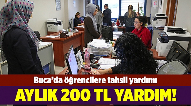 Buca’da başarılı öğrenciye burs