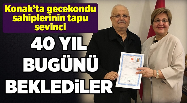 Gültepe'de tapu sevinci