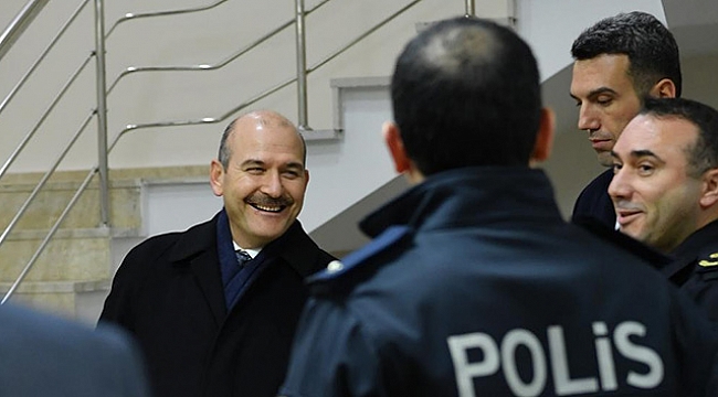 İçişleri Bakanı Soylu&#039;dan Polis Merkezi Amirliğine ziyaret
