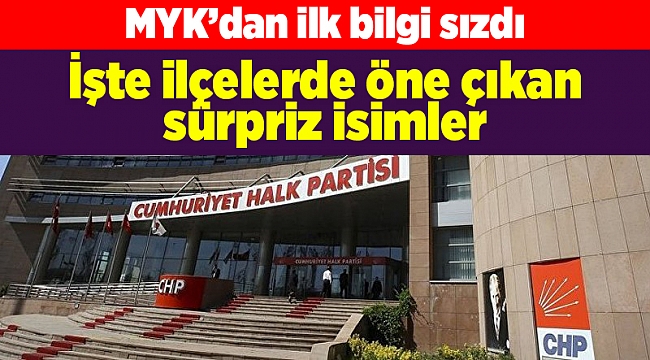 İşte İzmir'in ilçelerinde öne çıkan sürpriz isimler