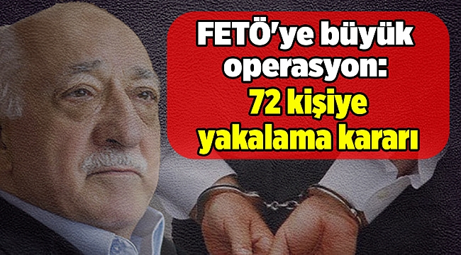 İzmir'de FETÖ'ye büyük operasyon
