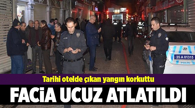 İzmir'de otelde yangın paniği