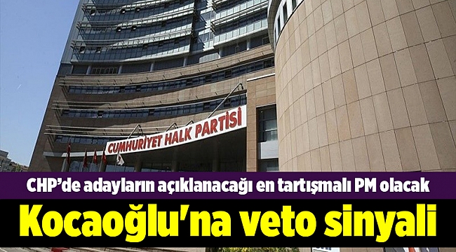 Kocaoğlu'na veto sinyali
