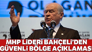 MHP Lideri Bahçeli'den 'güvenli bölge' değerlendirmesi