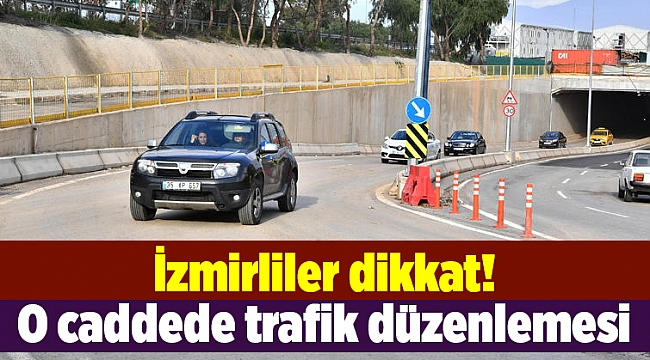 O caddede trafik düzenlemesi