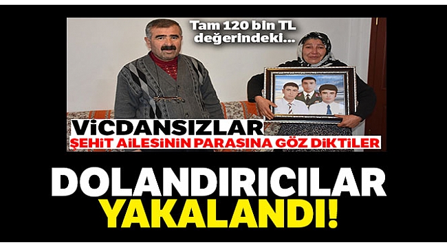 Şehit ailesini dolandıranlar yakalandı