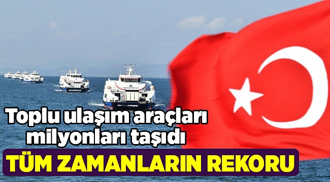 Toplu ulaşımda rekorlar yılı!