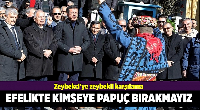 Zeybekci'ye zeybekli karşılama
