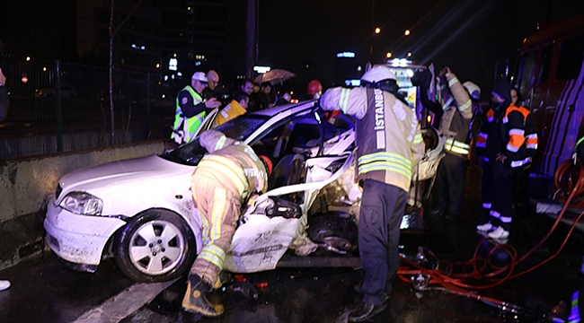 11 araç birbirine girdi: 1 ölü, 4 yaralı