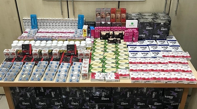 250 bin liralık gümrük kaçağı cinsel içerikli haplar ele geçirildi